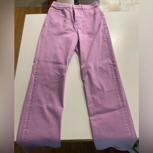 Purple straight jeans